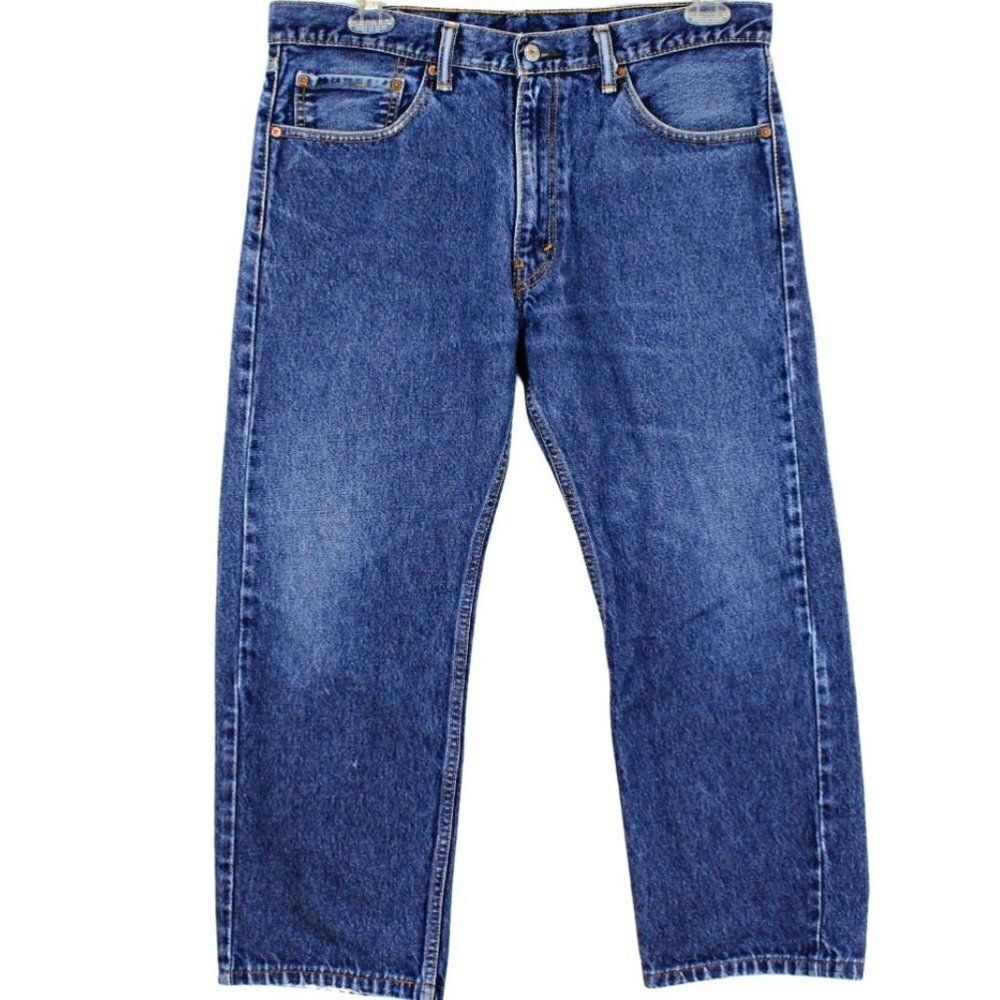 Jeans Levi’s 505 Straight Leg Regular Fit Through Thigh Blue Men's Size 36 X 26